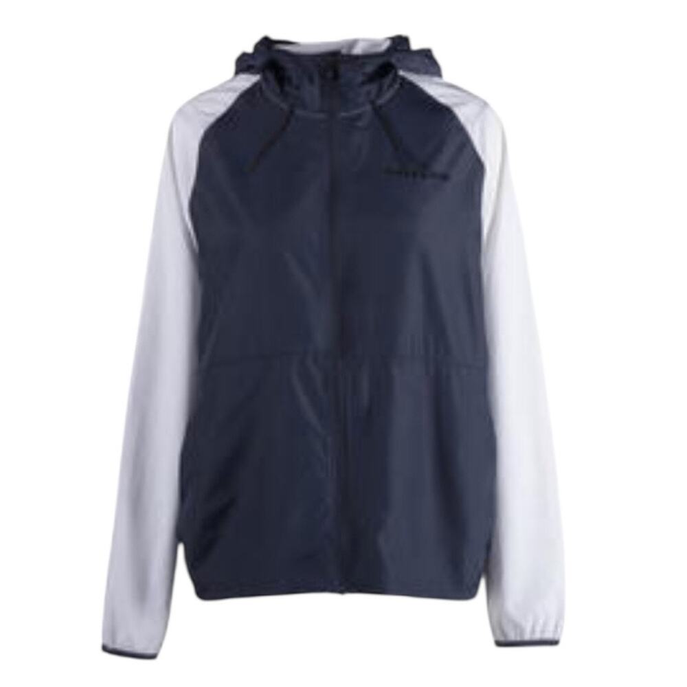 Salt Life Full Zip Trade Winds Jacket Size X-Large Blue & White Windbreaker